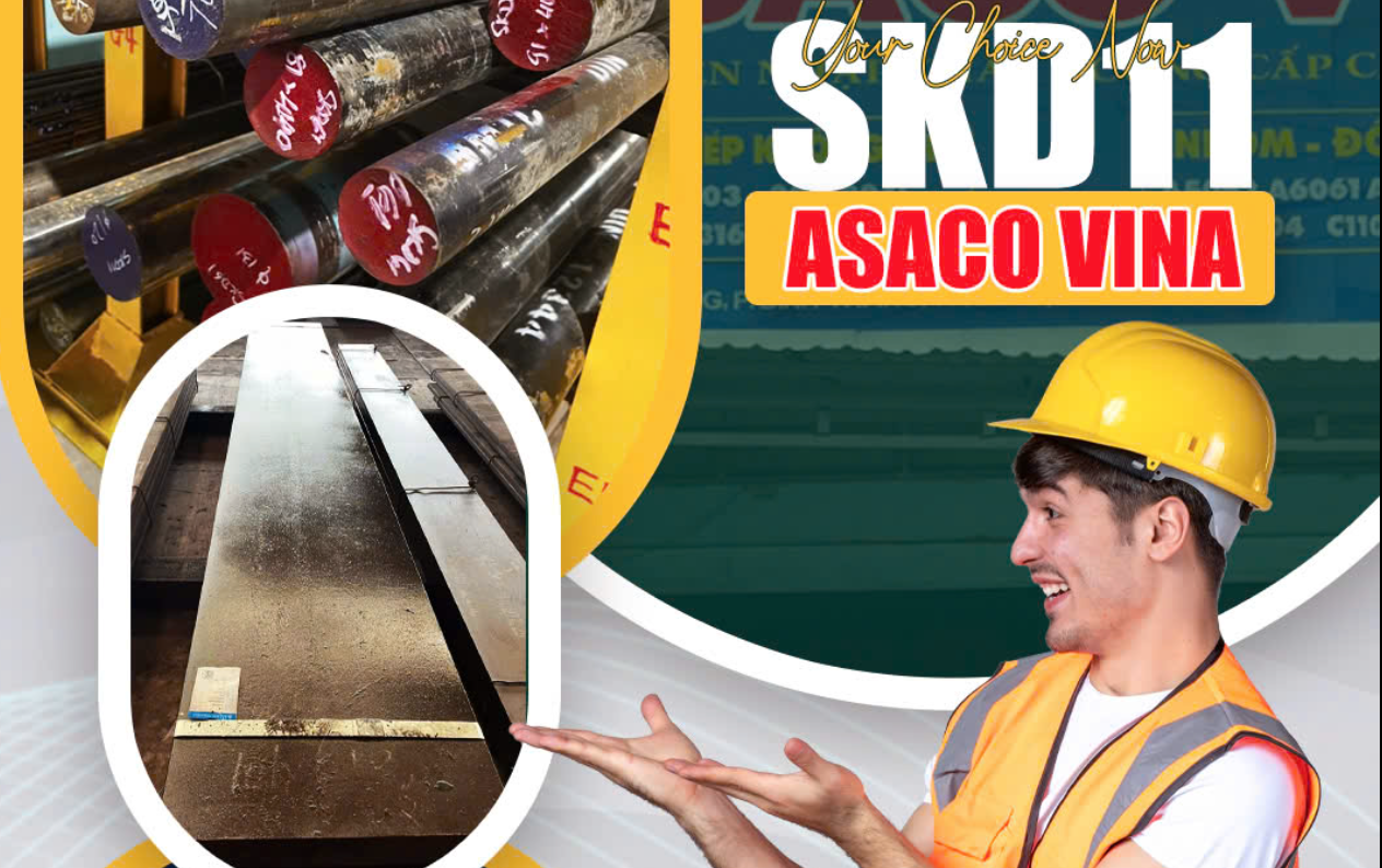 Tìm hiểu mác thép SKD11 (tấm, tròn)