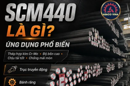 SCM440 là gì? Đặc tính và ứng dụng phổ biến của thép SCM440