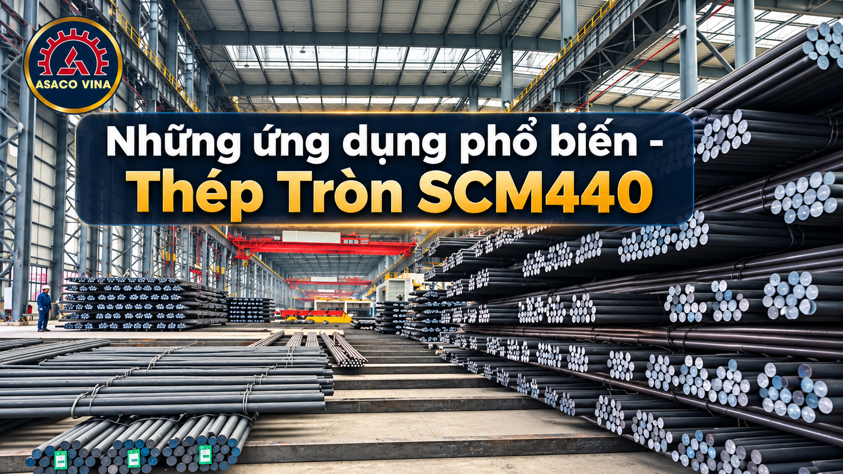 Thép Tròn SCM440 được dùng để làm gì? Những ứng dụng phổ biến nhất trong thực tế