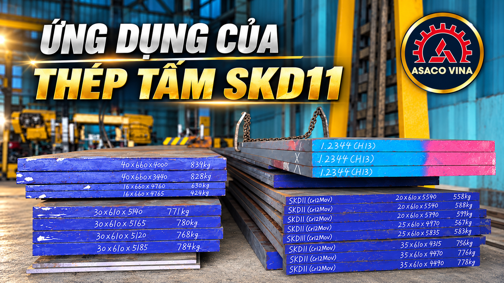 Thép tấm SKD11 và ứng dụng trong ngành cơ khí, khuôn mẫu