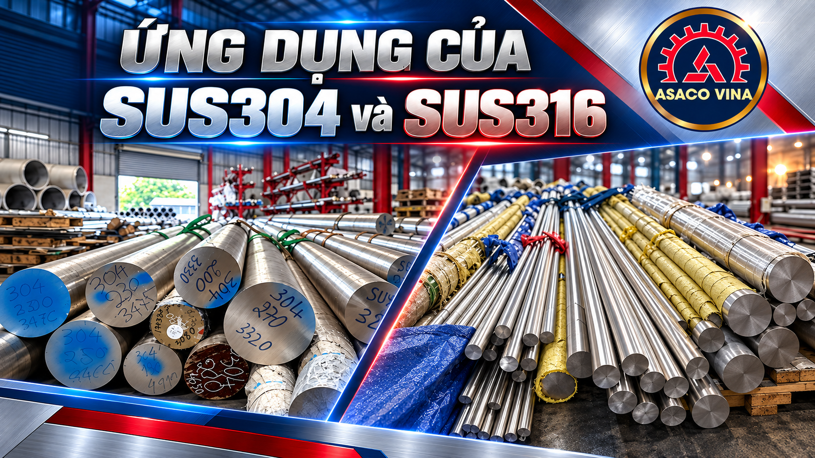 Ứng dụng của SUS304 và SUS316